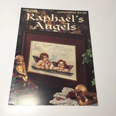 Raphael's Angels Cross Stitch Pattern Book Leisure Arts - Image 1 of 4