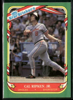 Cal Ripken, Jr. 1987 Fleer Star Stickers #101 - Baltimore Orioles - Image 1 of 2