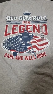 Old Guys Rule BBQ Legend T-shirt Size Medium - Picture 1 of 6
