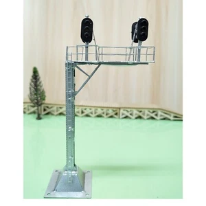 1 x HO scale cantilever block signal tower metal 4 heads 2 directions #CB22 - Picture 1 of 5