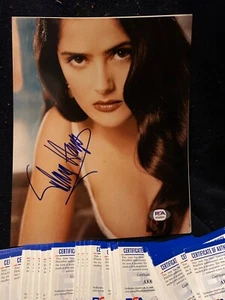 SALMA HAYAK AUTOGRAPH 8 X 10 PSA / DNA - Picture 1 of 1