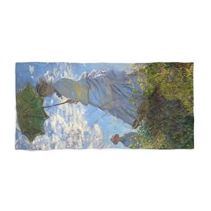 Monet Woman with a Parasol Fine Art Beach Towel - Picture 1 of 5