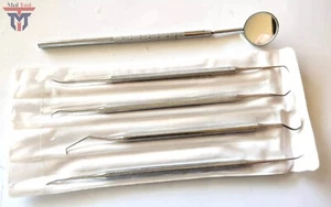 Juego de herramientas dentales Pick & Espejo Instrumento de escultura Kit de higiene bucal Alemán Gr - Imagen 1 de 5