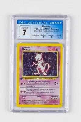 1999 Pokémon German MEWTU Mewtwo German HOLO 1st Edition #10 Graded CGC 7 - Image 1 of 2