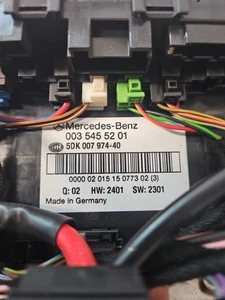 01-09 Mercedes W203 C230 C280 CLK350 Rear Trunk SAM Fuse Relay Box Assembly OEM - Bild 1 von 7