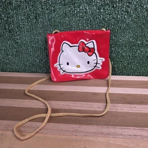 Vintage 1976 Sanrio Hello Kitty Red Bag Pouch - Picture 1 of 9