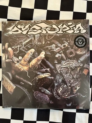 Dystopia - Human=Garbage Double LP Clear Vinyl Record - Hardcore Tankcrines 2014 - Image 1 of 3