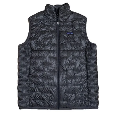 Patagonia Micro Puff Vest Full Zip Pockets Forge Gray Men's XL MINT - Image 1 of 4