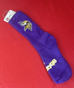 NFL Apparel Knit Crew Socks Adult L Purple Minnesota Vikings American Football - Picture 1 of 4