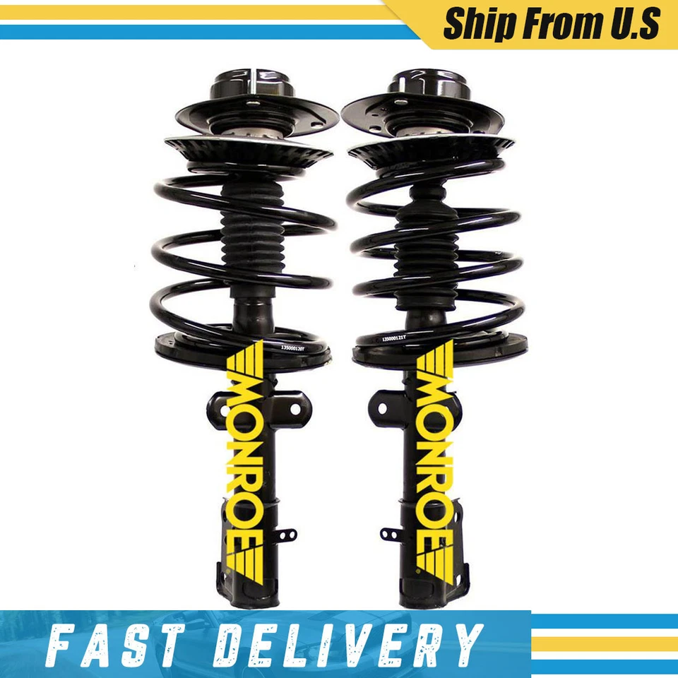 Monroe 2x puntal delantero completo y bobina para Chrysler Voyager Dodge Grand Caravan Foto 1 de 4