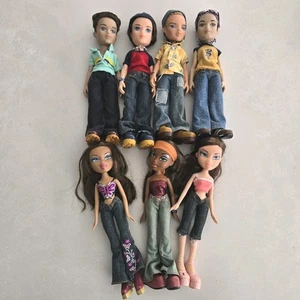 Bratz MGA Bulk Lot Of 7 Dolls Boyz Outfits And Accessories Bundle Vintage  - Picture 1 of 15