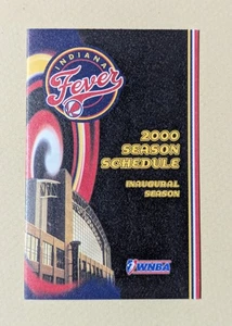 2000 Indiana Fever Basketball Pocket Schedule WNBA Inaugural Season 🏀🏀 - Picture 1 of 2