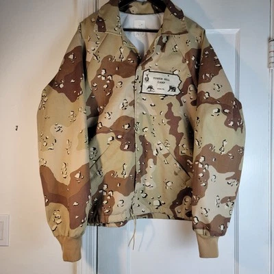 Vtg Unbranded Canvas Jacket for Camp, Chores, Outdoors, Camo, Patch Men's XL USA - Image 1 of 4