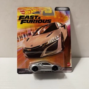 2022 Hot Wheels 17 ACURA NSX #5 Silver Fast & Furious Premium HW 1:64 HCP30 - Picture 1 of 3