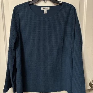 Nine West Damen Top Gr. L Langarm türkis blau - Bild 1 von 12