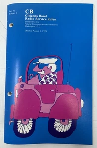 Libro CB 1978 de colección Reglas de la FCC Reg Parte 95 Banda Ciudadana Servicio de Radio Arte Pop DC - Imagen 1 de 6