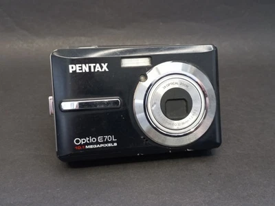 Vintage Digital Camera Pentax Optio E70l, 10.1 MP Retro Camera Pentax - Image 1 of 4