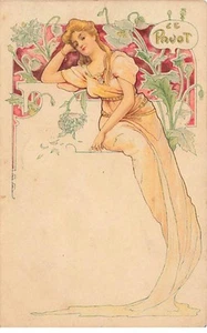Fantaisie - Art Nouveau - Le Pavot - Jeune femme - Picture 1 of 2