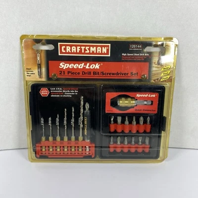 Juego de destornilladores de brocas Sears Craftsman EE. UU. Nos 21 piezas velocidad lol 26144 con estuche Foto 1 de 4