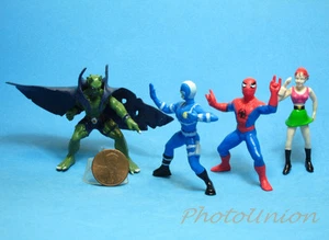 Cake Topper Marvel Peter Parker Amazing Spiderman Green Goblin Set 4 Figure A201 - Picture 1 of 2