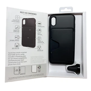 Skech iPhone XS Max Case with Card Holder Car Mount Sleek Slim Organized - Picture 1 of 5
