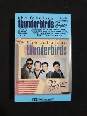 THE FABULOUS THUNDERBIRDS - 'Portfolio' Cassette Tape Album 1987 - Image 1 of 4