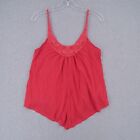 American Eagle Top Womens M Medium Red Scoop Neck Sleeveless Casual