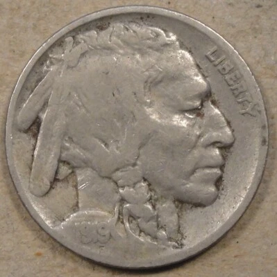 1919 Buffalo Nickel F as Pictured La - Image 1 of 2