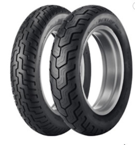 Dunlop D404 Motorcycle Tire Set 130/90-16 (67H)/150/80B-16 (71H) Black Wall