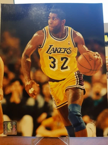 MAGIC JOHNSON 1995-96 "LA Lakers" Licensed un-signed poster print 8x10 photo Cover