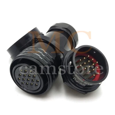 WEIPI SA28 16Pin Panel Mount Waterproof IP67Connector,Electrical Cable Connector - Image 1 of 4