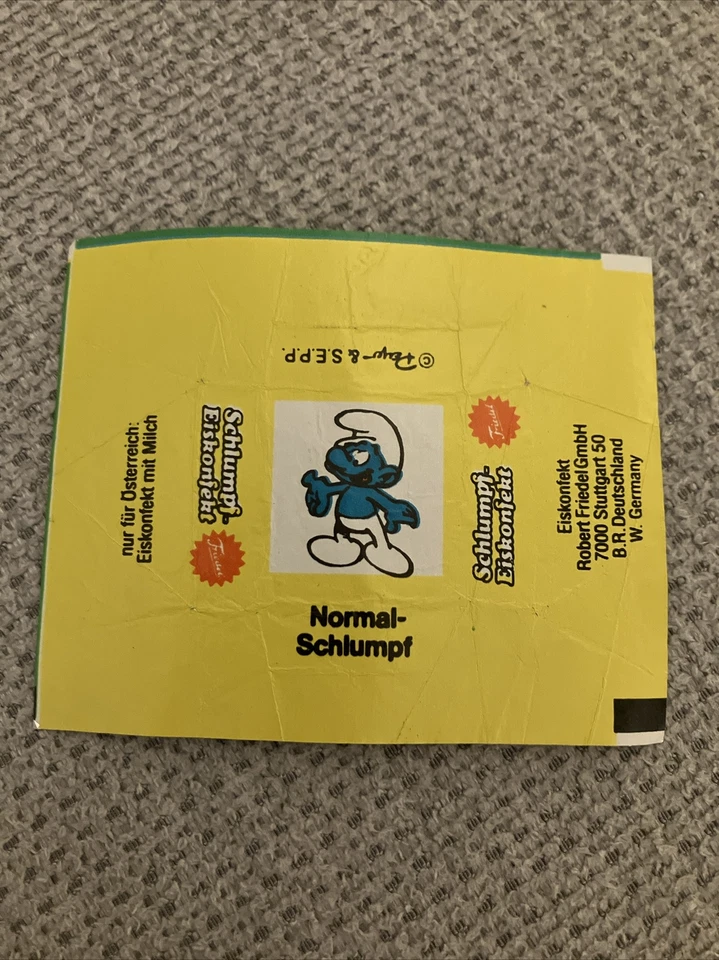 Eiskonfekt Papier Schlumpf - Bild 1 von 1
