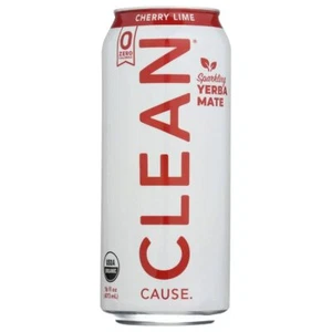 Clean Cause, Cereza Espumosa Orgánica Lima Yerba Mate - Imagen 1 de 1