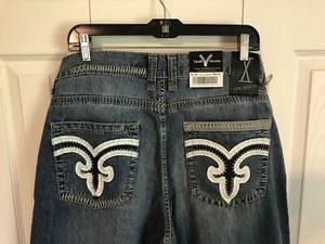 Men's Vault Ten Denim Button Fly Jeans Blue 36x34 NEW C88 - Picture 1 of 6