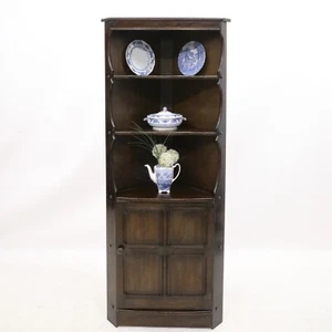 Genuine Ercol Mural Corner Cabinet with Shelves and Cupboard FREE UK Delivery - Picture 1 of 23