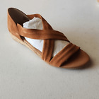 NIB Pinaz Zara Espadrille Cross-Over Strap Sandals, Size 39 or US 8