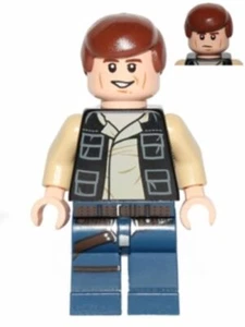 LEGO® Minifig sw0539 - Han Solo, Dark Blue Legs, Vest with Pockets - Picture 1 of 1