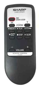 Sharp G0084TA Camcorder Remote Control BLACK VLA10K VLA10T VLA10U VLA40U VLA45U - Picture 1 of 4