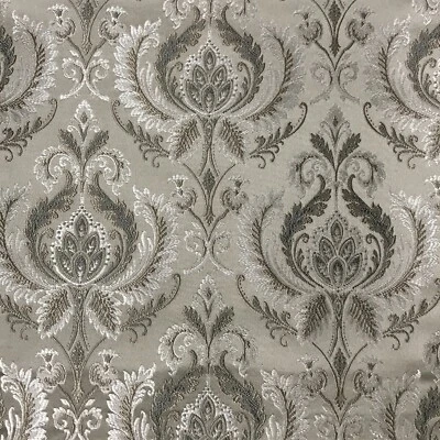 Premium Damask Jacquard Fabric, 54" Wide, Upholstery Curtain Crafts, by the Yard - Image 1 of 4