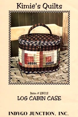 LOG CABIN CASE, Kimie's Quilts, Indygo Junction Pattern IJK112 - Image 1 of 2