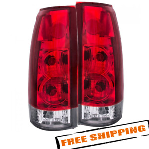 Anzo 211140 Red/Clear Lens Tail Lights for 1988-1998 Chevrolet/GMC C/K1500/2500