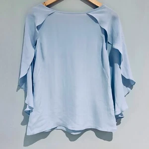 Alannah Hill Silk Womens Blouse Top Size 10 Blue - Picture 1 of 10