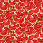 Watermelon Fabric BTY, Packed Watermelon Slices, Cotton CD1922, TheFabricEdge