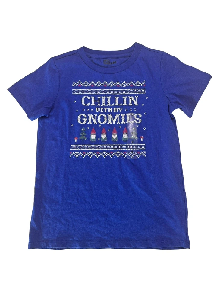Camiseta Epic Threads Niños Chillin With My Gnomies Vacaciones Cuello Redondo Talla 6 Foto 1 de 1