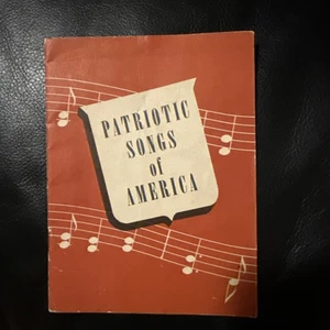 1928 Vintage Small 8 Song Book PATRIOTIC SONGS OF AMERICA John Hancock Insurance - Picture 1 of 7