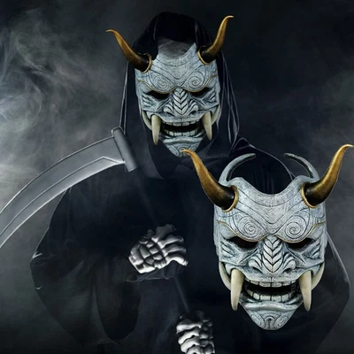 Máscara del Diablo Juegos de Rol Prajna Halloween Oni Unisex Prendas para la Cabeza Budismo Juegos con disfraces Foto 1 de 4