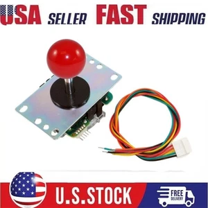 Joystick Arcade Sanwa Original Japón JLF-TP-8YT con Palo Superior Bola Roja EE. UU. - Imagen 1 de 6