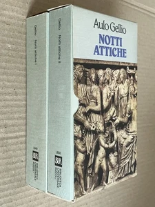 Aulo Gellio - NOTTI ATTICHE testo a fronte - cofanetto 2 voll Rizzoli Bur 1992 - Picture 1 of 9
