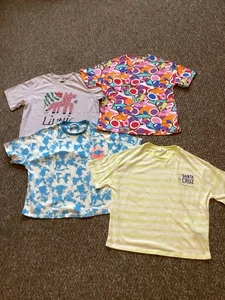 Bundle BNWOT 4 girls T shirts age 10-11 M&S Next H&M - Picture 1 of 5