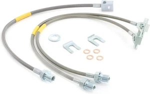 Líneas de freno delanteras y traseras extendidas de acero inoxidable compatibles con 1971-1991... - Imagen 1 de 5